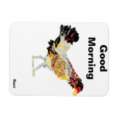 Flexible Magnet /Beau poulet du matin (Horizontal)