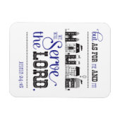Flexible Magnet Bible Scripture Joshua 24:15 Gift (Horizontal)