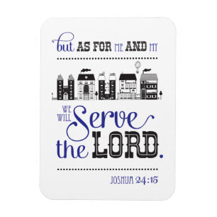 Flexible Magnet Bible Scripture Joshua 24:15 Gift