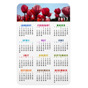 Flexible Magnet Calendrier 2017 - Jardin des tulipes de Pêc