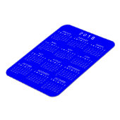 Flexible Magnet Calendrier 2018 - Bleu (Côté Gauche)