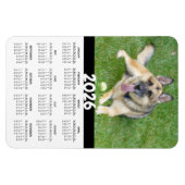 Flexible Magnet Calendrier des bergers allemands 2026 (Horizontal)