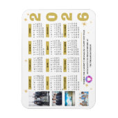 Flexible Magnet Calendrier des étoiles d'entreprise avec lo (Vertical)