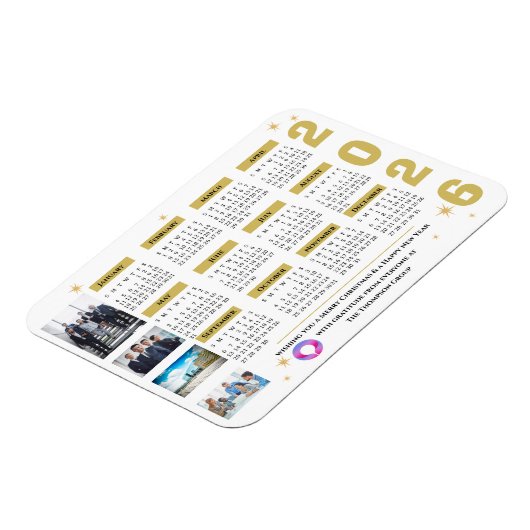 Flexible Magnet Calendrier des étoiles d'entreprise avec lo (Côté Gauche)