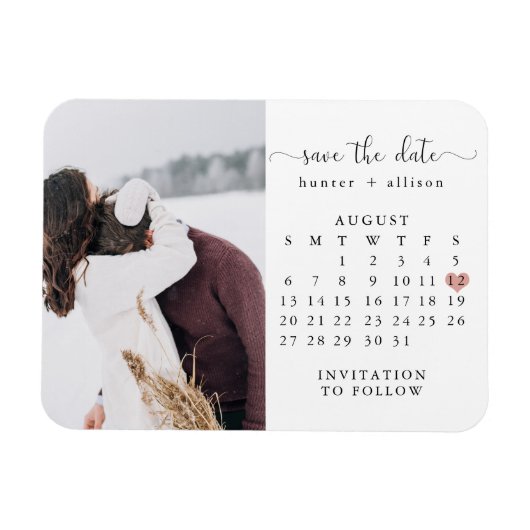 Flexible Magnet | Calendrier Enregistrer la date (Horizontal)