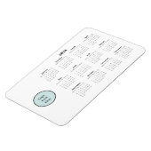 Flexible Magnet Calendrier mensuel 2024 avec logo d'entrepr (Côté Gauche)