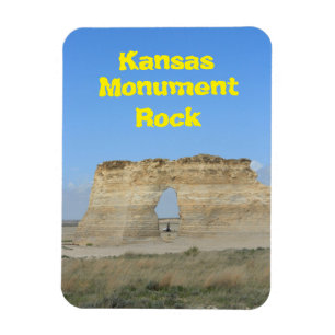 Flexible Magnet Carré du Kansas Monument Rock