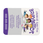 Flexible Magnet Carte de visite Babysitter (Horizontal)