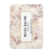 Flexible Magnet Carte de visite en marbre d'or Faux (Vertical)