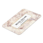 Flexible Magnet Carte de visite en marbre d'or Faux (Côté Gauche)