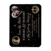 Flexible MAGNET Céleste photo mariage Enregistrer la date (Vertical)