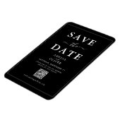 Flexible Magnet Code QR Noir Moderne Épinglez la Date de Ma (Côté Gauche)