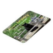 Flexible Magnet d'affaires personnalisable pour chat noir (Côté Gauche)