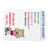 Flexible Magnet de baby-sitter (Horizontal)