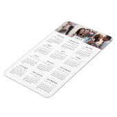 Flexible Magnet de calendrier annuel minime 4x6 photo (Côté Gauche)