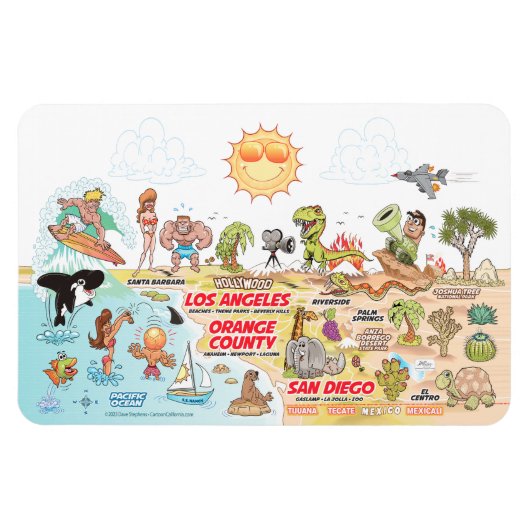 Flexible Magnet de Californie du Sud (Horizontal)