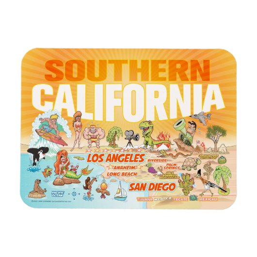 Flexible Magnet de Californie du Sud (Horizontal)