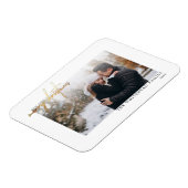 Flexible Magnet de carte blanche simple or Merry Christmas (Côté Gauche)