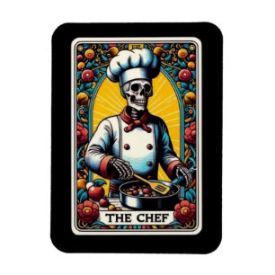Flexible Magnet de carte Tarot Chef
