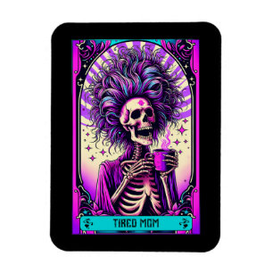 Flexible Magnet de carte Tarot maman fatigué