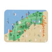 Flexible Magnet de cartes de Californie (Horizontal)