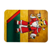 Flexible Magnet de chat Noël Père Noël Darts (Horizontal)
