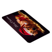 Flexible Magnet de chien de Père Noël (Côté Droit)