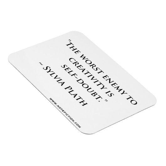 Flexible Magnet de citation de Sylvia Plath (Côté Droit)