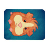 Flexible Magnet de cochon de Guinée adorable (Horizontal)