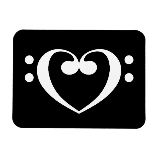 Flexible Magnet de coeur de musique (Horizontal)