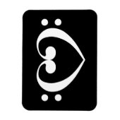 Flexible Magnet de coeur de musique (Vertical)