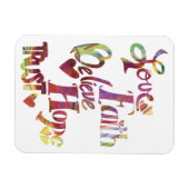 Flexible Magnet de collage de mots d'inspiration (Horizontal)