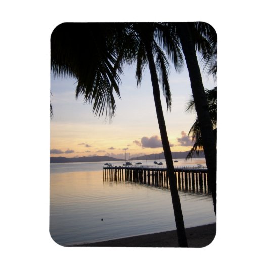 Flexible Magnet de coucher de soleil des îles Whitsunday (Vertical)