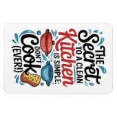 Flexible Magnet de cuisine - Le secret d'une cuisine propre (Horizontal)