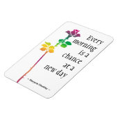 Flexible Magnet de devis motivationnel : Nouveau jour (Côté Gauche)