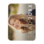 Flexible Magnet de Faire-part de graduation de Mix moderne (Vertical)