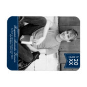 Flexible Magnet de Faire-part de graduation élégamment poin (Horizontal)