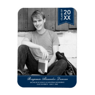 Flexible Magnet de Faire-part de graduation élégamment poin