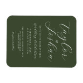 Flexible Magnet de Faire-part de mariage de calligraphie mo (Horizontal)