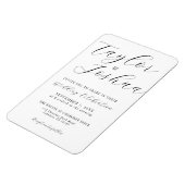 Flexible Magnet de Faire-part de mariage de calligraphie mo (Côté Gauche)