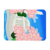 Flexible Magnet de fleurs de cerisiers de Washington DC (Horizontal)