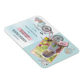 Flexible Magnet de graduation bleu rose rose pâle (Côté Droit)