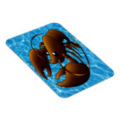 Flexible Magnet de homard orange mignon (Côté Droit)