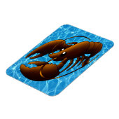 Flexible Magnet de homard orange mignon (Côté Gauche)