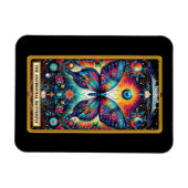 Flexible Magnet de la carte antisociale Tarot papillon (Horizontal)