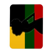 Flexible Magnet de la dame AFROcan (Vertical)