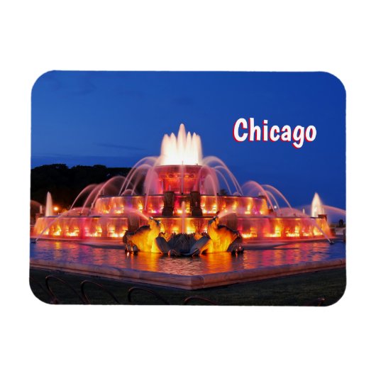 Flexible Magnet de la fontaine de Chicago Buckingham (Horizontal)