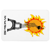 Flexible Magnet de la vague de chaleur de Paris 2022 (Horizontal)