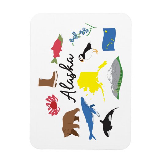 Flexible Magnet de l'Alaska (Vertical)