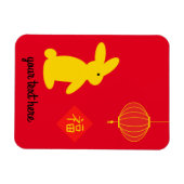 Flexible Magnet de lapin Lucky #3 (Horizontal)